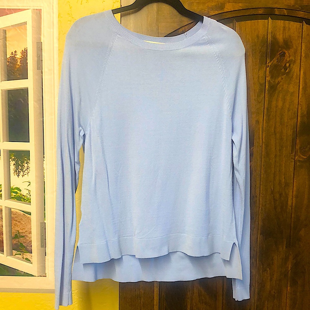 LOFT Light Blue Crewneck Sweater